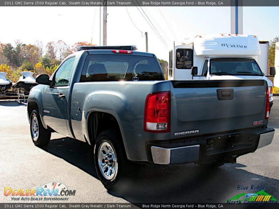 2011 GMC Sierra 1500 Regular Cab Stealth Gray Metallic / Dark Titanium Photo #3