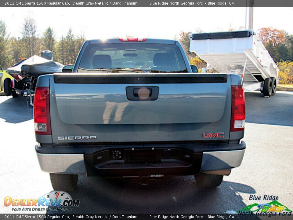 2011 GMC Sierra 1500 Regular Cab Stealth Gray Metallic / Dark Titanium Photo #4