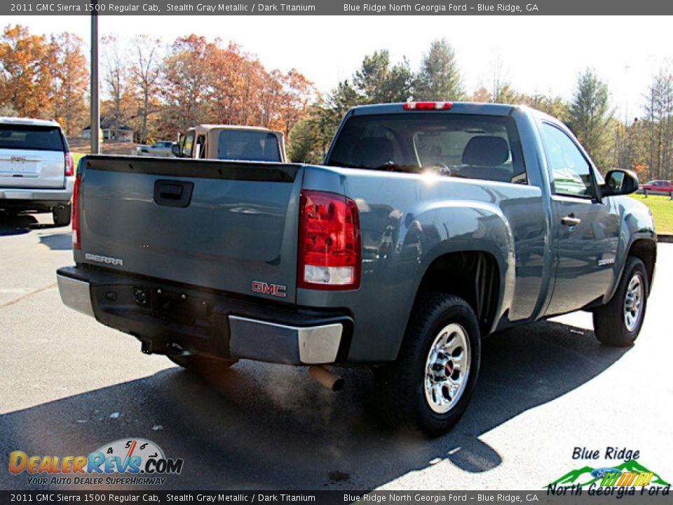 2011 GMC Sierra 1500 Regular Cab Stealth Gray Metallic / Dark Titanium Photo #5