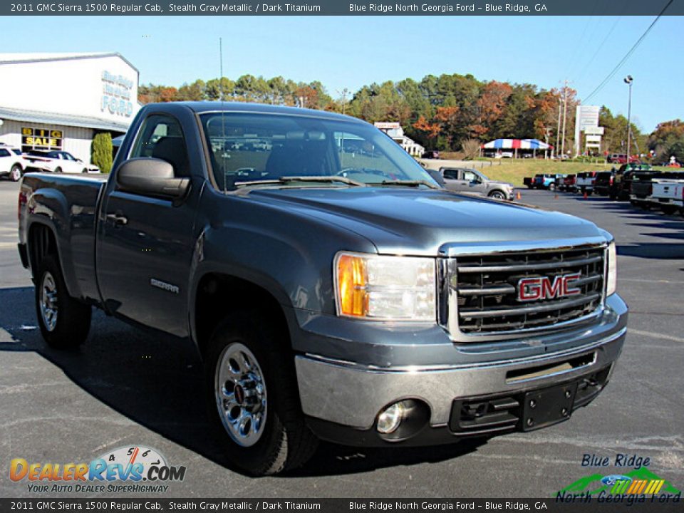 2011 GMC Sierra 1500 Regular Cab Stealth Gray Metallic / Dark Titanium Photo #7