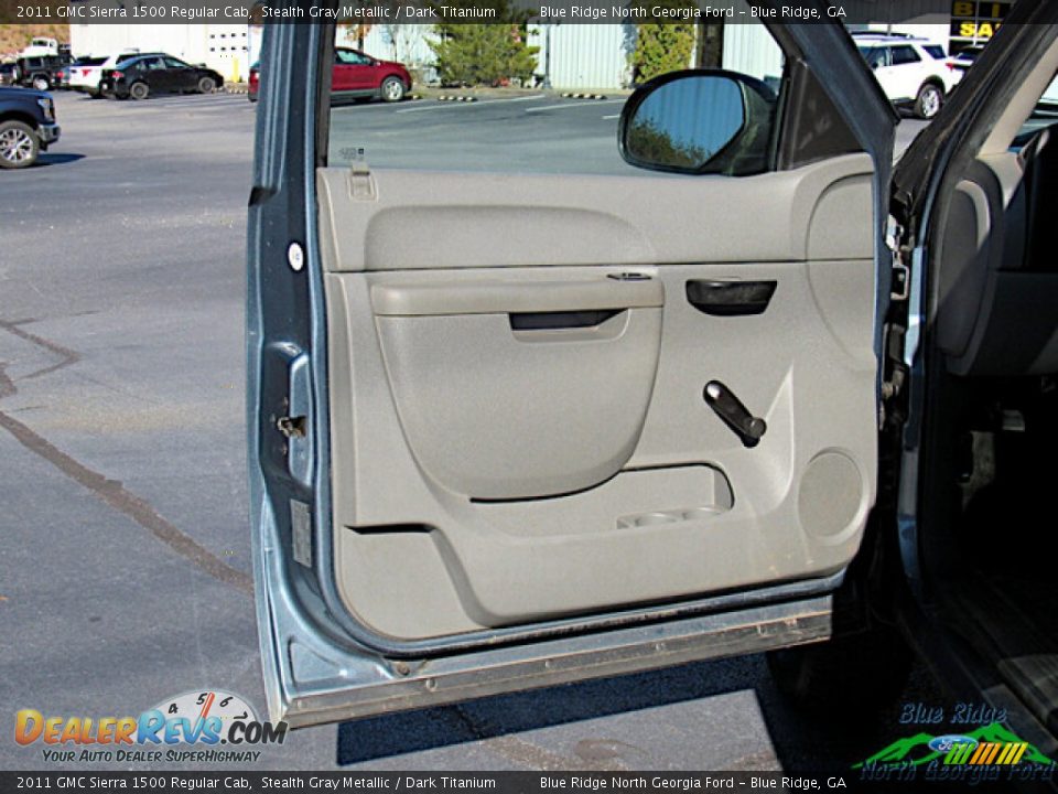 2011 GMC Sierra 1500 Regular Cab Stealth Gray Metallic / Dark Titanium Photo #10