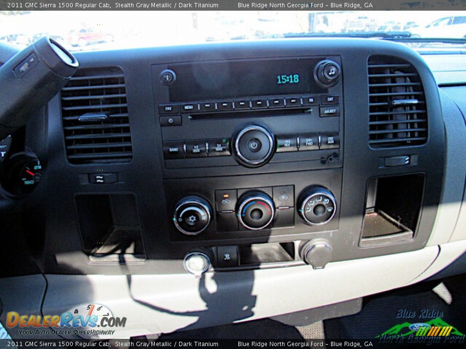 2011 GMC Sierra 1500 Regular Cab Stealth Gray Metallic / Dark Titanium Photo #15