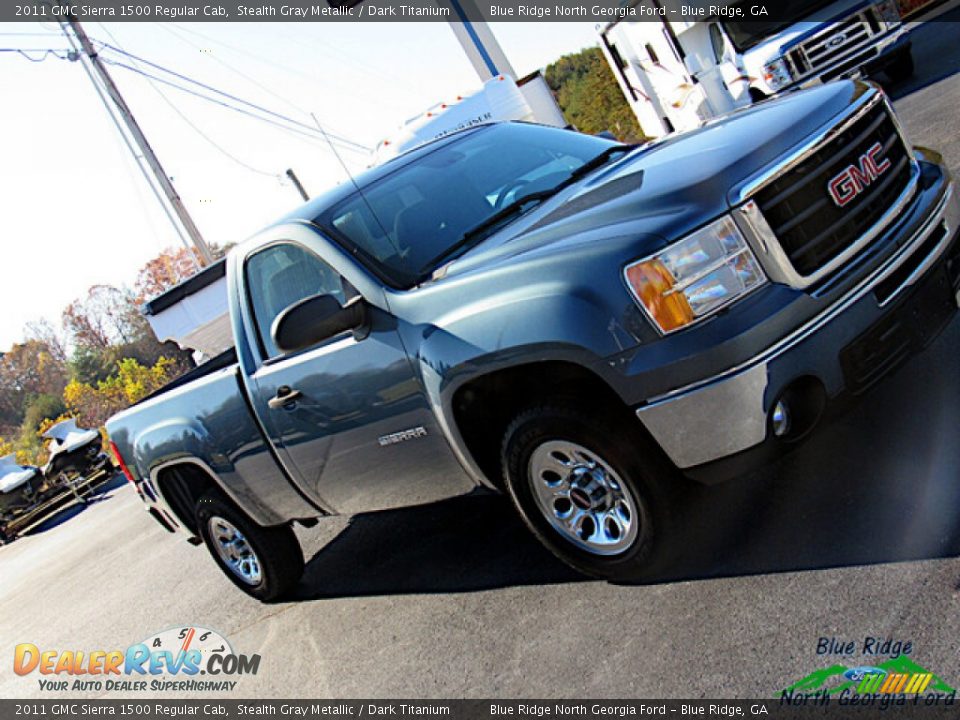 2011 GMC Sierra 1500 Regular Cab Stealth Gray Metallic / Dark Titanium Photo #19