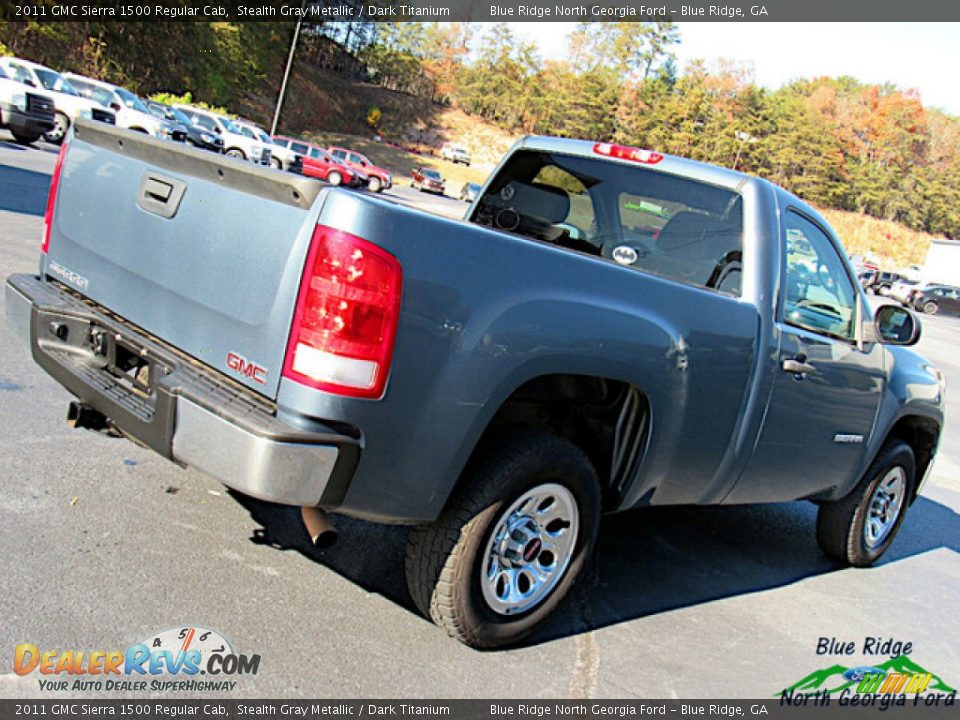 2011 GMC Sierra 1500 Regular Cab Stealth Gray Metallic / Dark Titanium Photo #20