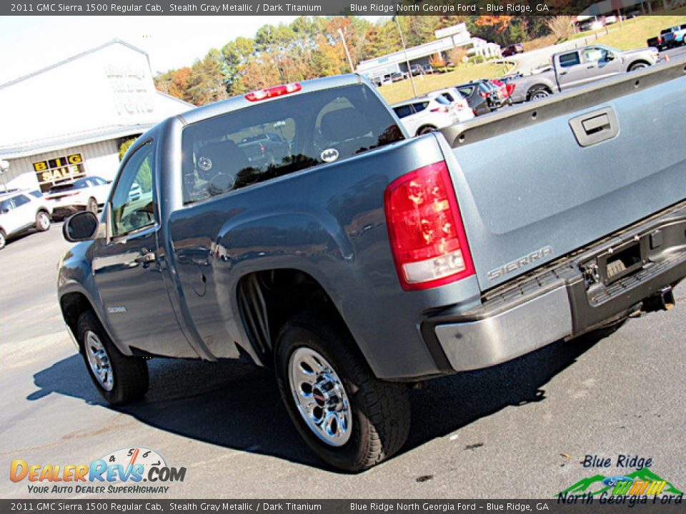 2011 GMC Sierra 1500 Regular Cab Stealth Gray Metallic / Dark Titanium Photo #21