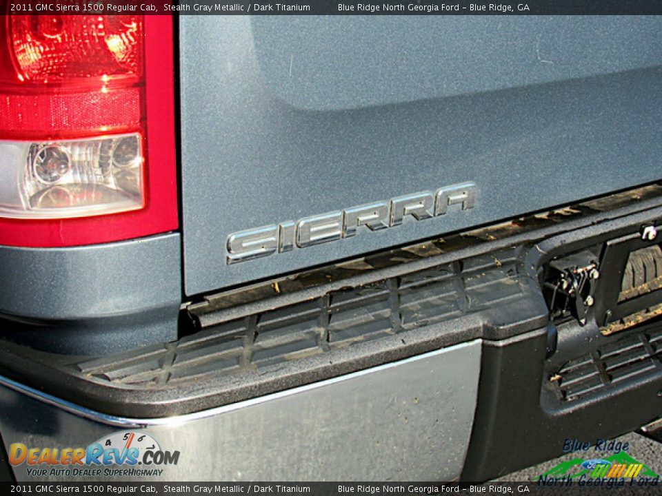 2011 GMC Sierra 1500 Regular Cab Stealth Gray Metallic / Dark Titanium Photo #22