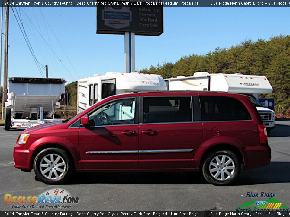 2014 Chrysler Town & Country Touring Deep Cherry Red Crystal Pearl / Dark Frost Beige/Medium Frost Beige Photo #2