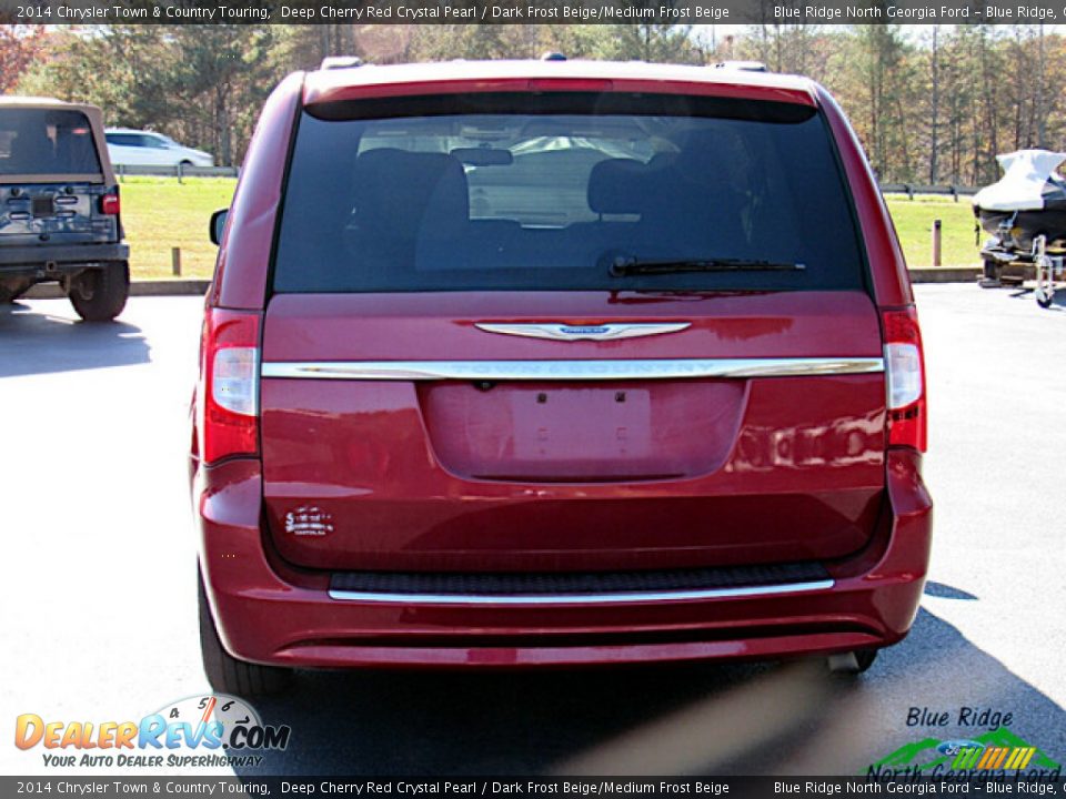 2014 Chrysler Town & Country Touring Deep Cherry Red Crystal Pearl / Dark Frost Beige/Medium Frost Beige Photo #4