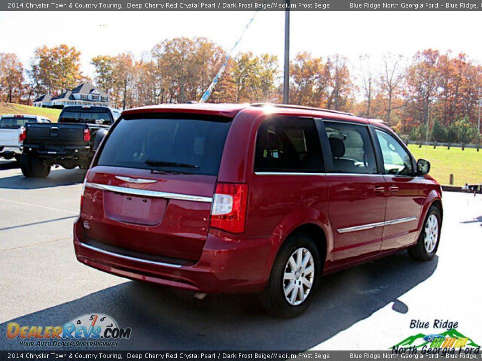 2014 Chrysler Town & Country Touring Deep Cherry Red Crystal Pearl / Dark Frost Beige/Medium Frost Beige Photo #5