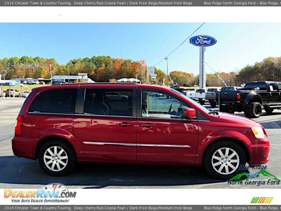 2014 Chrysler Town & Country Touring Deep Cherry Red Crystal Pearl / Dark Frost Beige/Medium Frost Beige Photo #6