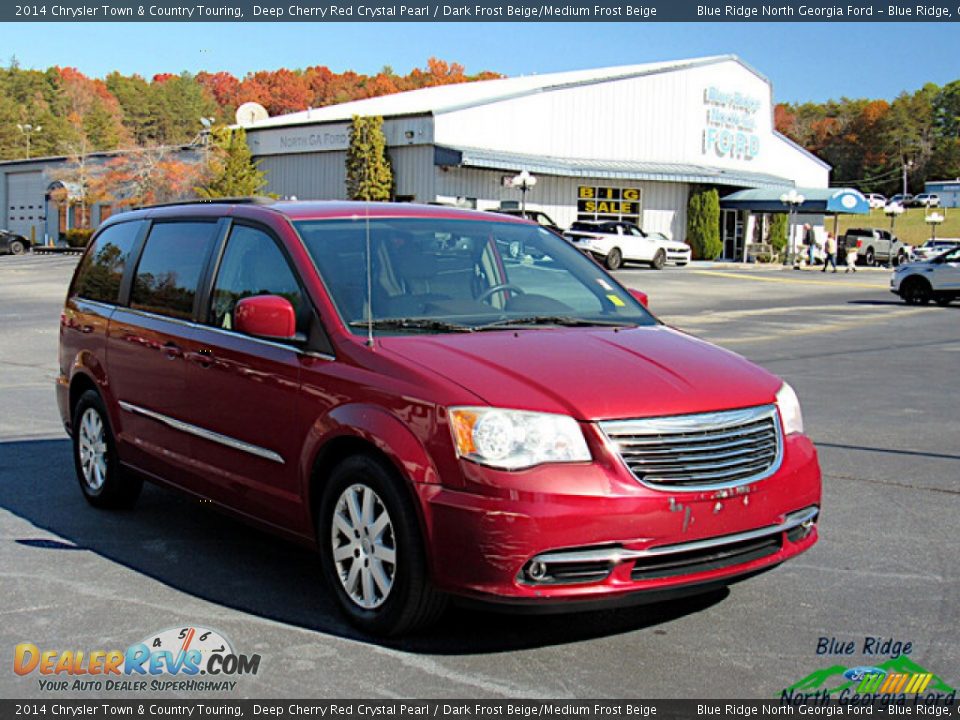 2014 Chrysler Town & Country Touring Deep Cherry Red Crystal Pearl / Dark Frost Beige/Medium Frost Beige Photo #7