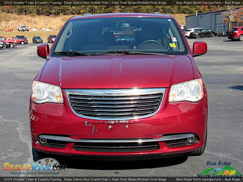 2014 Chrysler Town & Country Touring Deep Cherry Red Crystal Pearl / Dark Frost Beige/Medium Frost Beige Photo #8