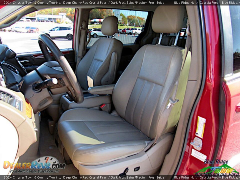 2014 Chrysler Town & Country Touring Deep Cherry Red Crystal Pearl / Dark Frost Beige/Medium Frost Beige Photo #11