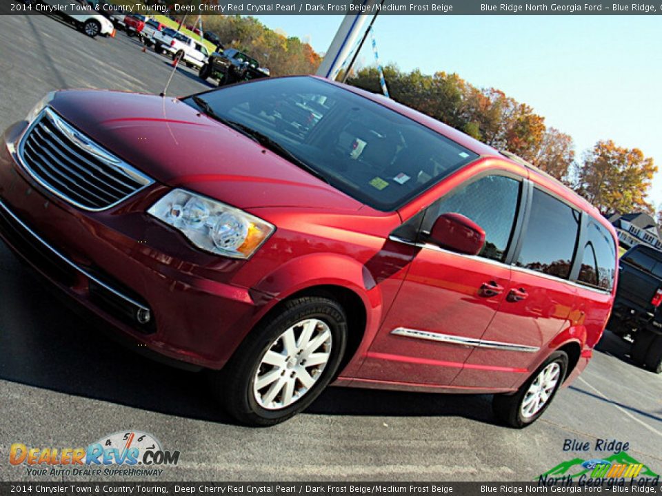 2014 Chrysler Town & Country Touring Deep Cherry Red Crystal Pearl / Dark Frost Beige/Medium Frost Beige Photo #25