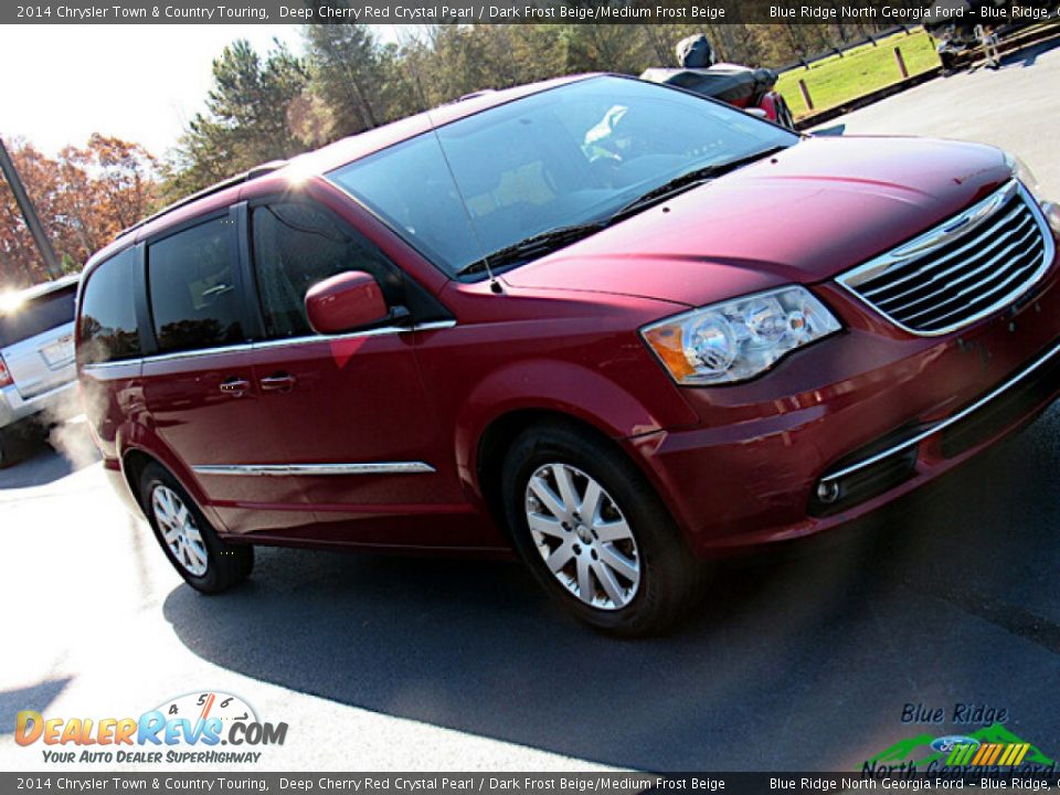 2014 Chrysler Town & Country Touring Deep Cherry Red Crystal Pearl / Dark Frost Beige/Medium Frost Beige Photo #26