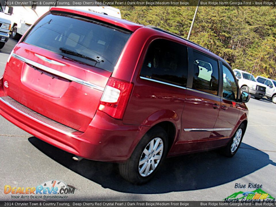 2014 Chrysler Town & Country Touring Deep Cherry Red Crystal Pearl / Dark Frost Beige/Medium Frost Beige Photo #27