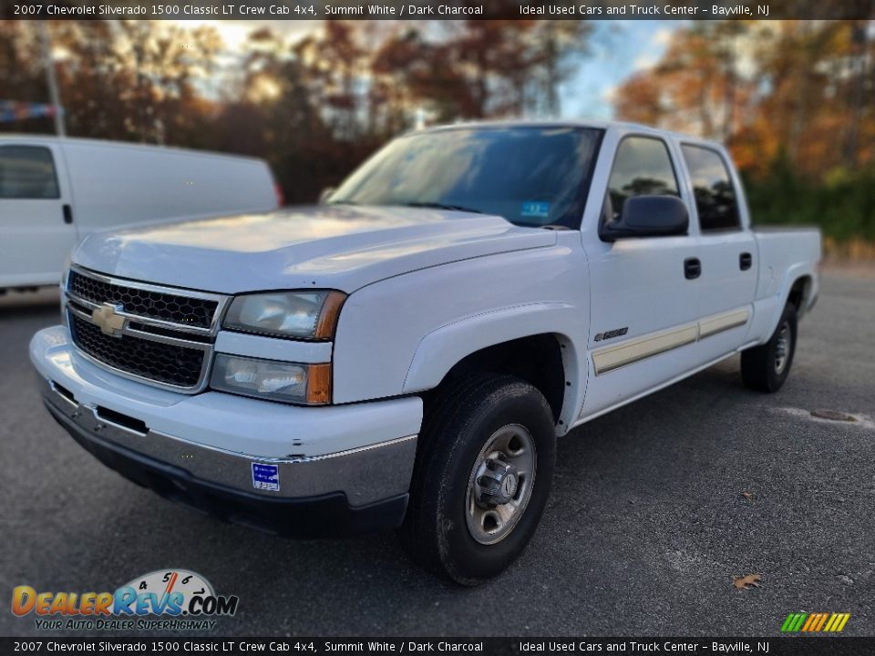 2007 Chevrolet Silverado 1500 Classic LT Crew Cab 4x4 Summit White / Dark Charcoal Photo #1