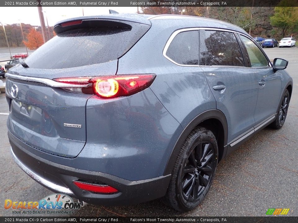 2021 Mazda CX-9 Carbon Edition AWD Polymetal Gray / Red Photo #2