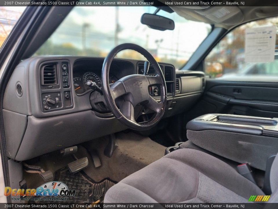 2007 Chevrolet Silverado 1500 Classic LT Crew Cab 4x4 Summit White / Dark Charcoal Photo #3