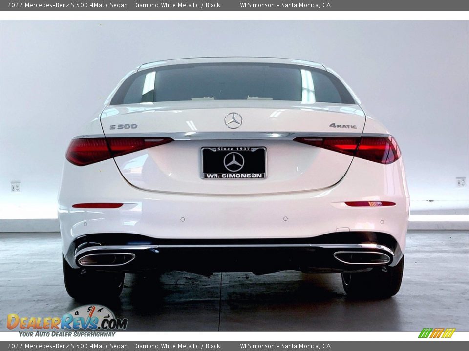 2022 Mercedes-Benz S 500 4Matic Sedan Diamond White Metallic / Black Photo #3
