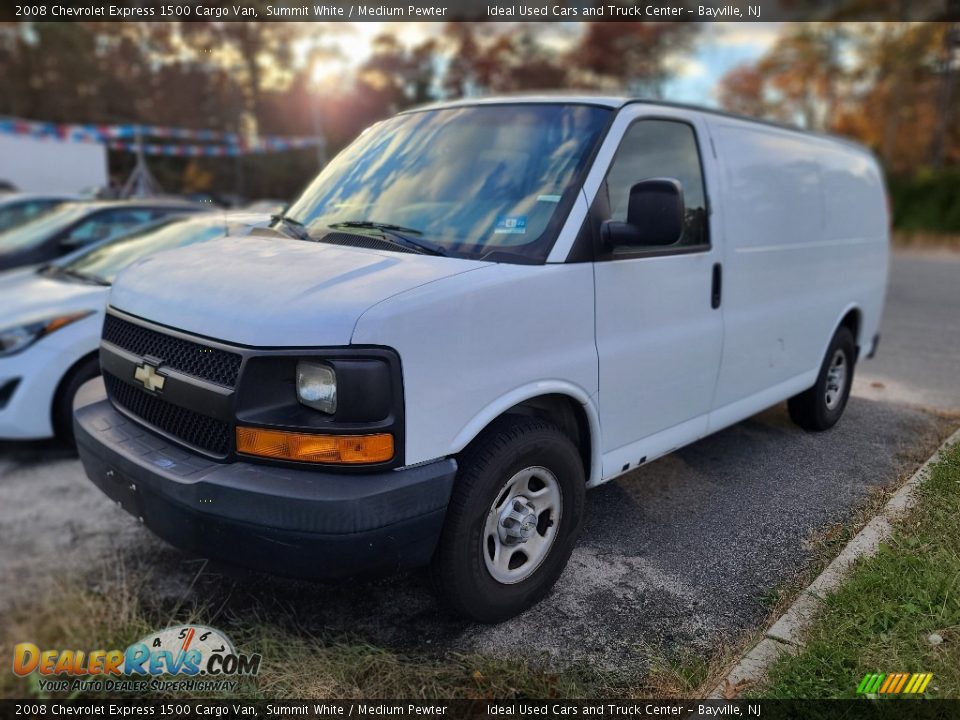 2008 Chevrolet Express 1500 Cargo Van Summit White / Medium Pewter Photo #1