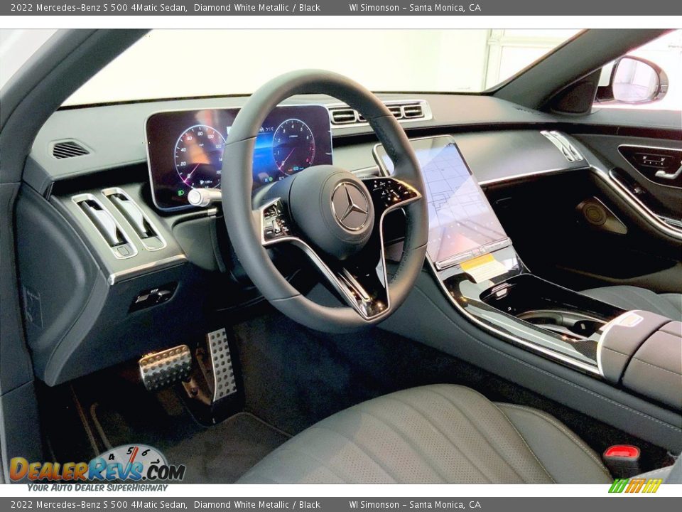Black Interior - 2022 Mercedes-Benz S 500 4Matic Sedan Photo #4