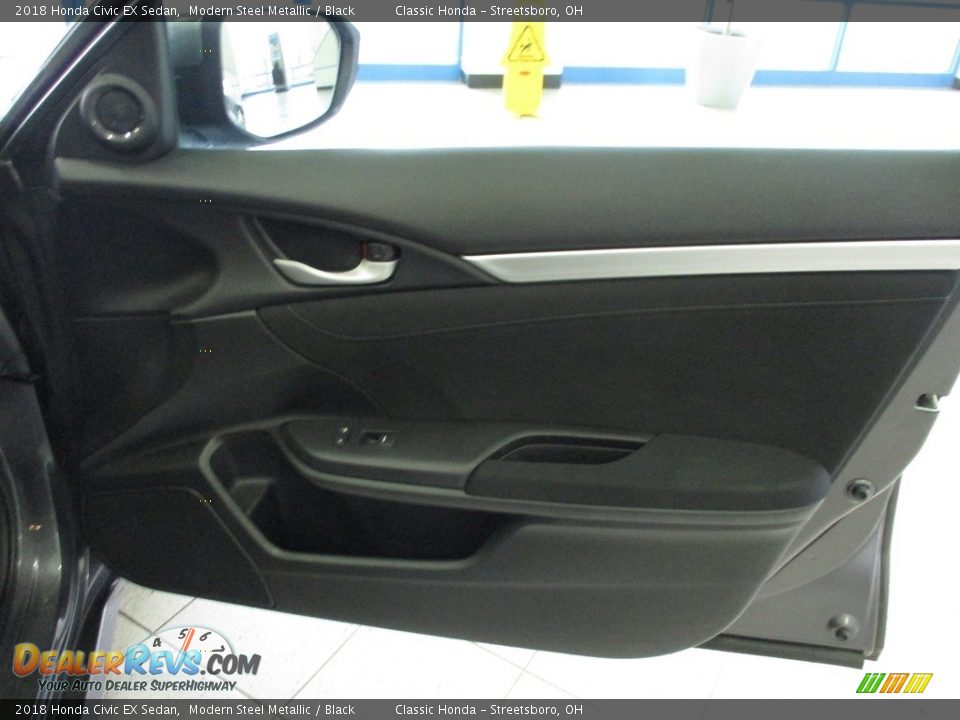2018 Honda Civic EX Sedan Modern Steel Metallic / Black Photo #14