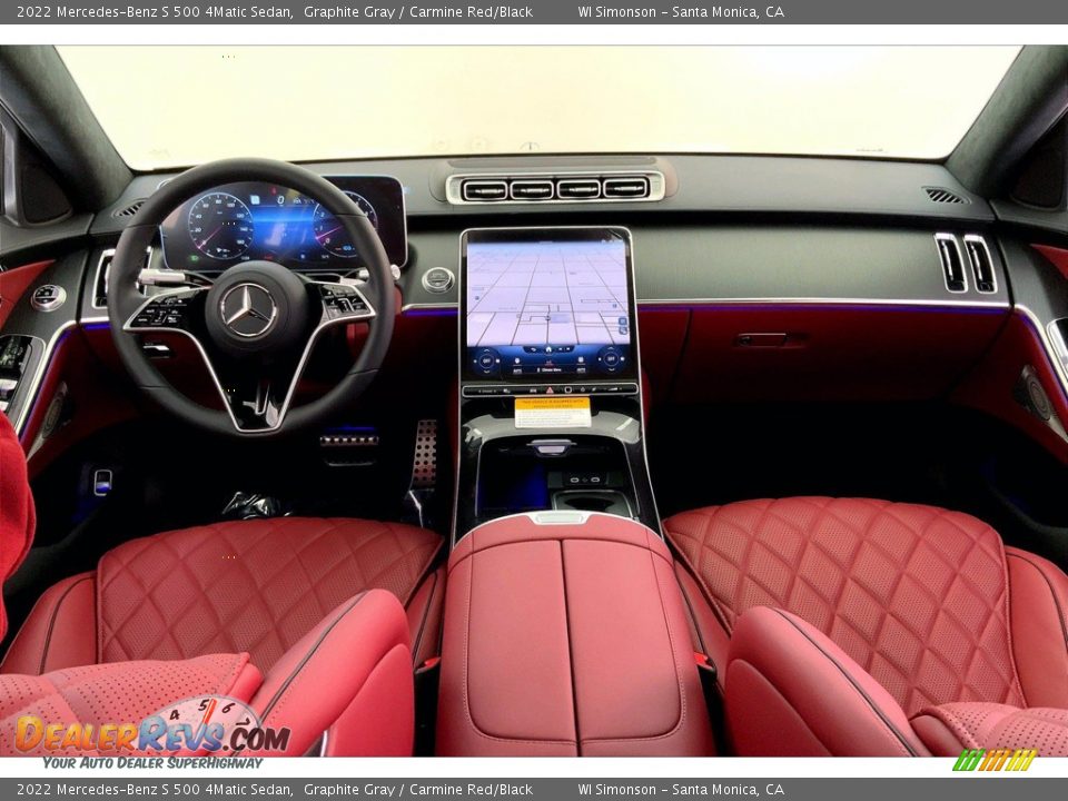 Dashboard of 2022 Mercedes-Benz S 500 4Matic Sedan Photo #6