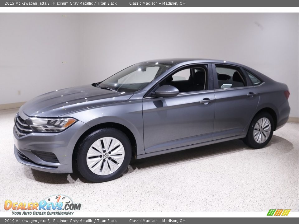 2019 Volkswagen Jetta S Platinum Gray Metallic / Titan Black Photo #3