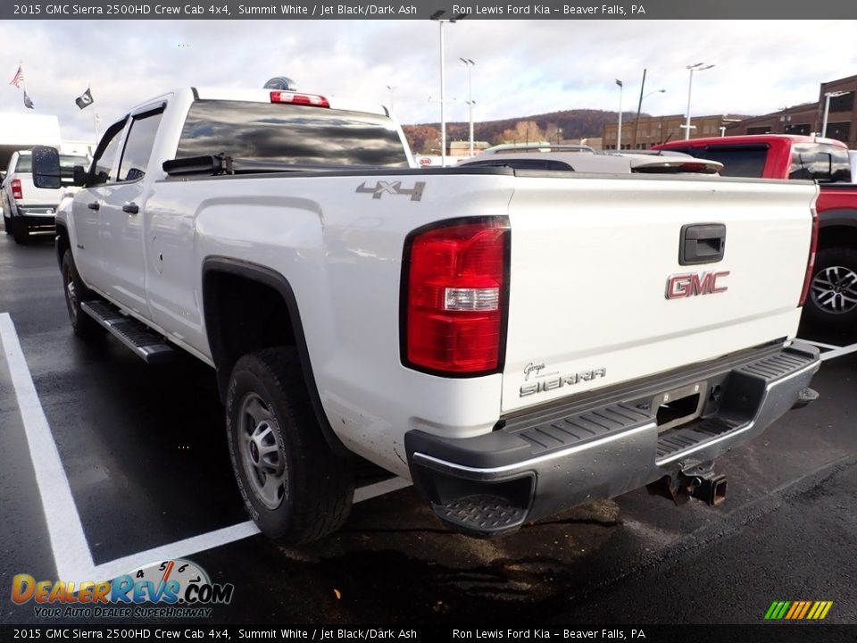 2015 GMC Sierra 2500HD Crew Cab 4x4 Summit White / Jet Black/Dark Ash Photo #4