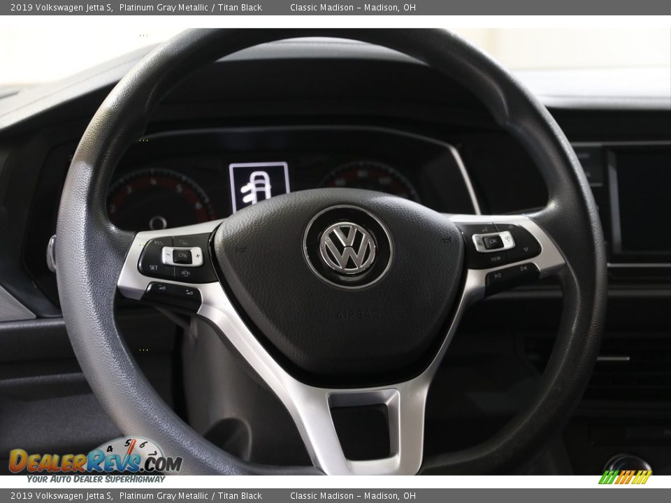 2019 Volkswagen Jetta S Platinum Gray Metallic / Titan Black Photo #7