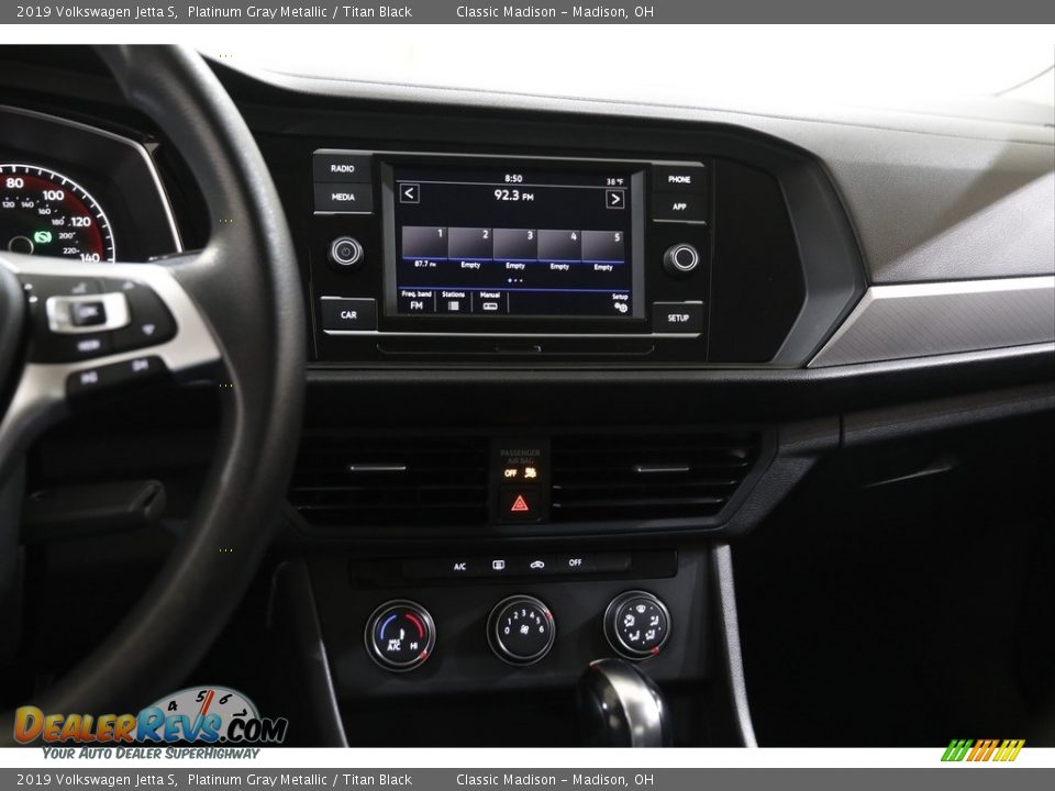 2019 Volkswagen Jetta S Platinum Gray Metallic / Titan Black Photo #9