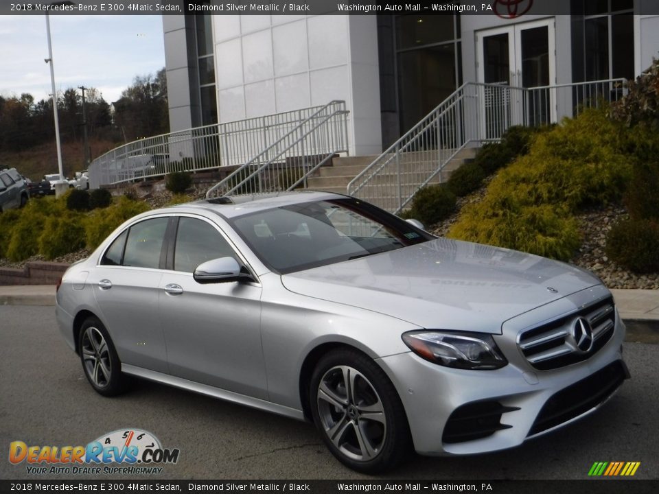 2018 Mercedes-Benz E 300 4Matic Sedan Diamond Silver Metallic / Black Photo #1