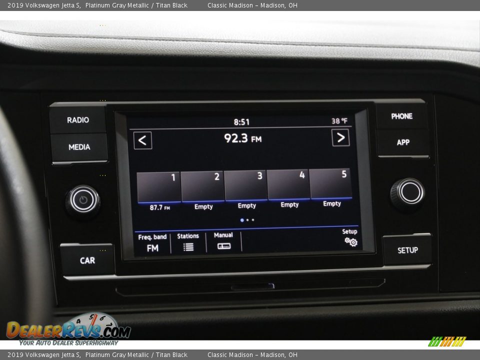 2019 Volkswagen Jetta S Platinum Gray Metallic / Titan Black Photo #10