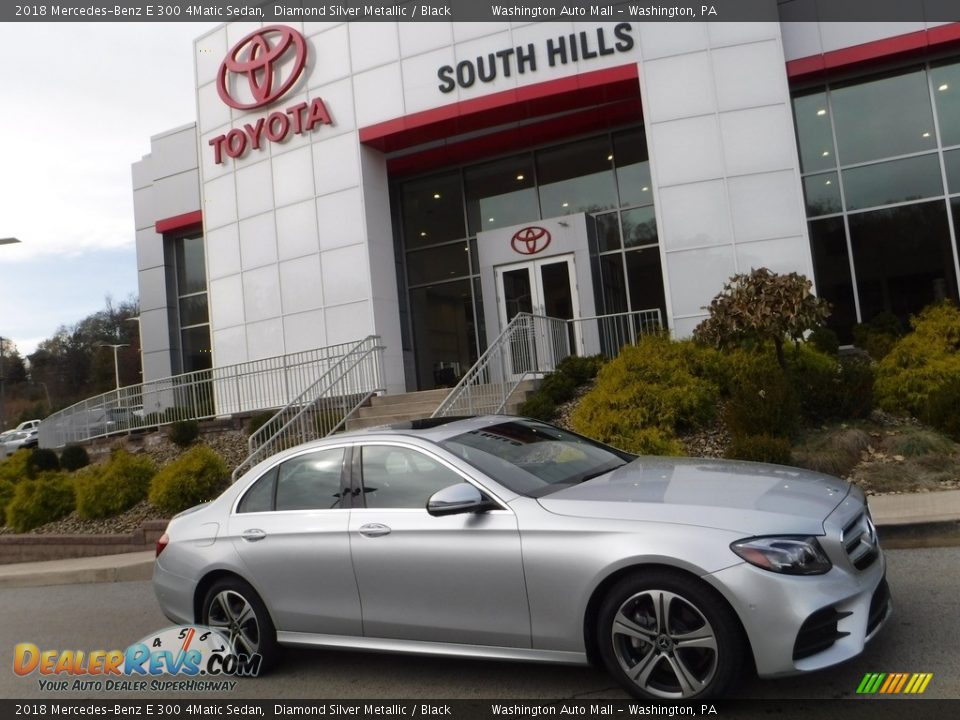 2018 Mercedes-Benz E 300 4Matic Sedan Diamond Silver Metallic / Black Photo #2