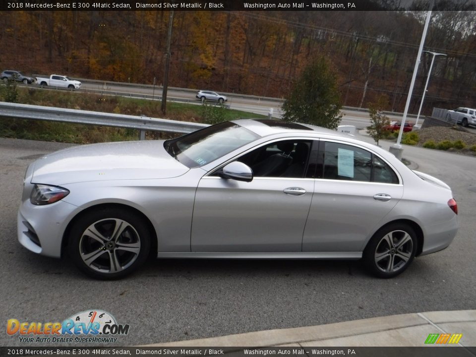 2018 Mercedes-Benz E 300 4Matic Sedan Diamond Silver Metallic / Black Photo #10