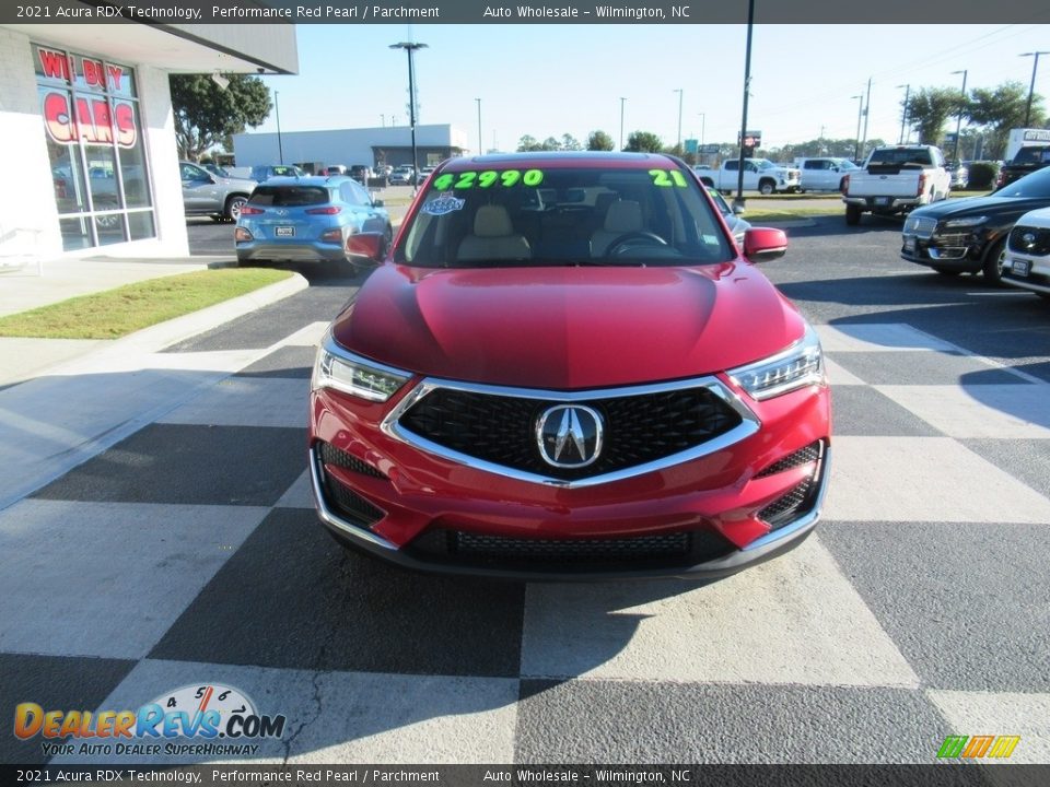 2021 Acura RDX Technology Performance Red Pearl / Parchment Photo #2