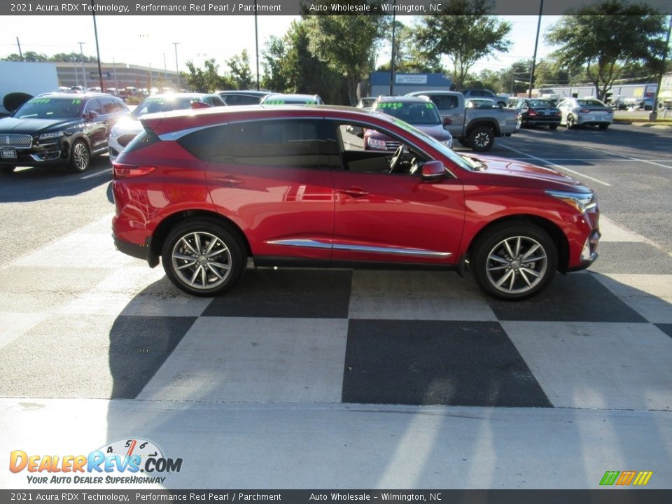 2021 Acura RDX Technology Performance Red Pearl / Parchment Photo #3