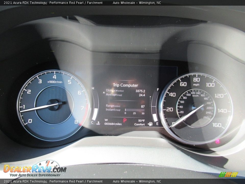 2021 Acura RDX Technology Performance Red Pearl / Parchment Photo #16