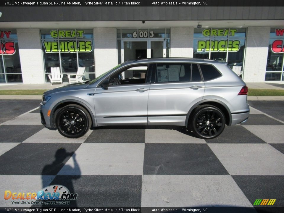 2021 Volkswagen Tiguan SE R-Line 4Motion Pyrite Silver Metallic / Titan Black Photo #1