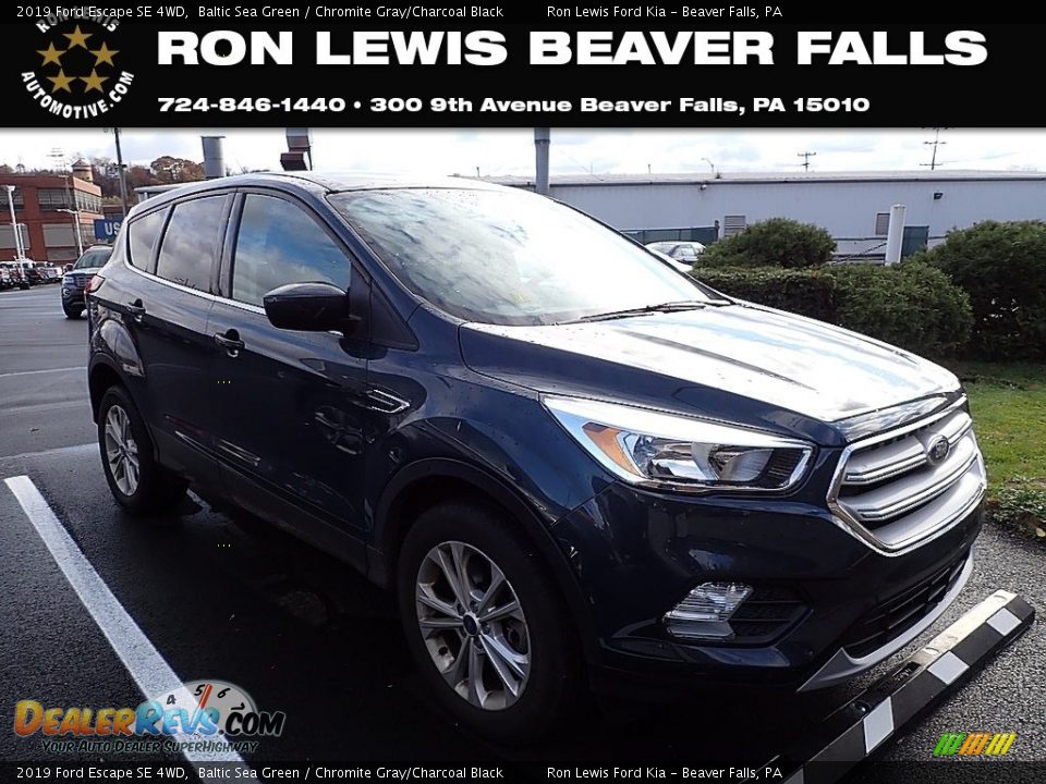 2019 Ford Escape SE 4WD Baltic Sea Green / Chromite Gray/Charcoal Black Photo #1