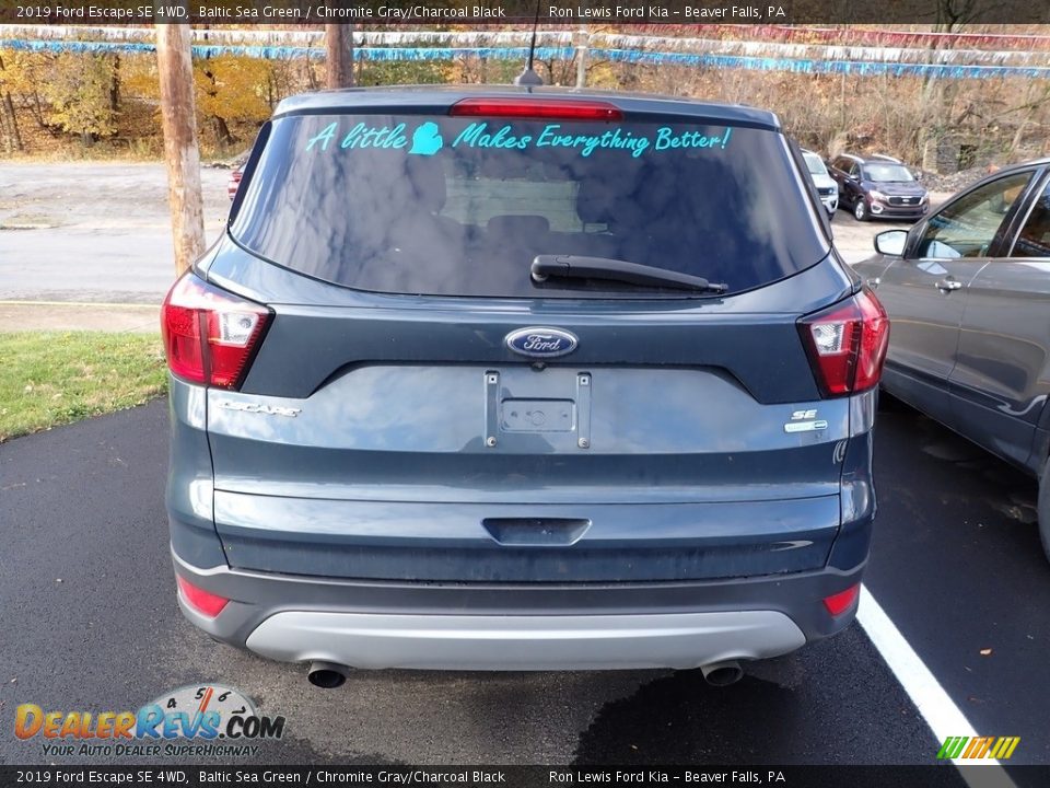 2019 Ford Escape SE 4WD Baltic Sea Green / Chromite Gray/Charcoal Black Photo #3