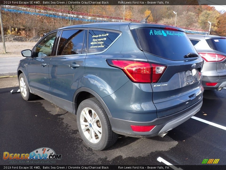 2019 Ford Escape SE 4WD Baltic Sea Green / Chromite Gray/Charcoal Black Photo #4