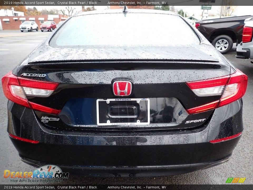 2019 Honda Accord Sport Sedan Crystal Black Pearl / Black Photo #4