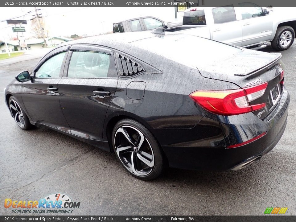 2019 Honda Accord Sport Sedan Crystal Black Pearl / Black Photo #5