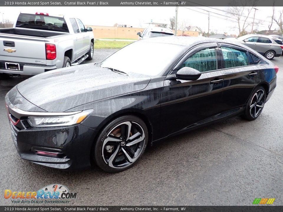 2019 Honda Accord Sport Sedan Crystal Black Pearl / Black Photo #7