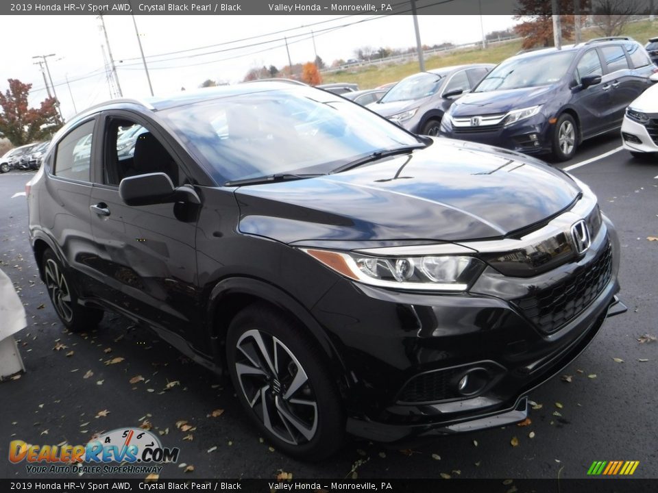 2019 Honda HR-V Sport AWD Crystal Black Pearl / Black Photo #4