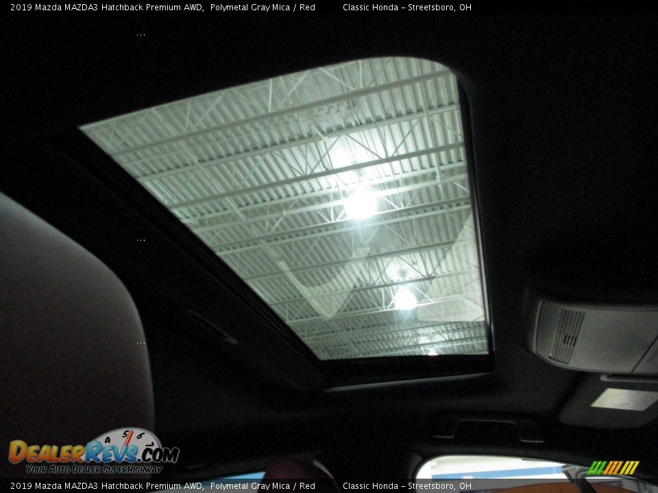 2019 Mazda MAZDA3 Hatchback Premium AWD Polymetal Gray Mica / Red Photo #18