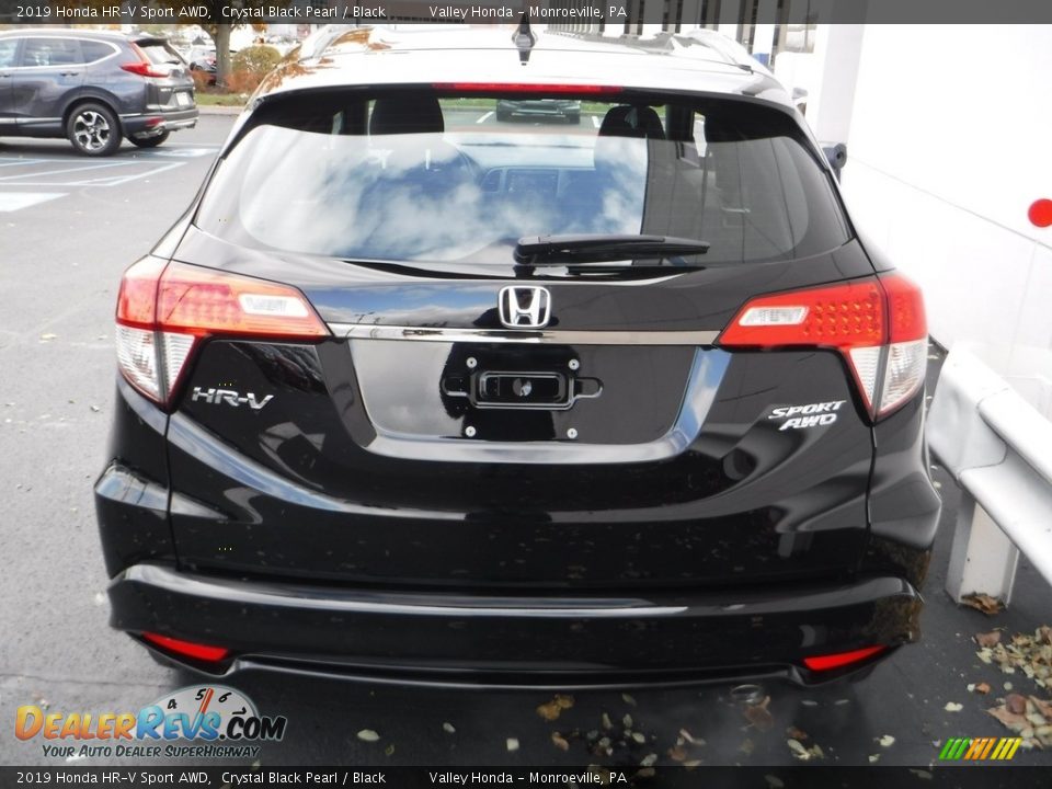 2019 Honda HR-V Sport AWD Crystal Black Pearl / Black Photo #6