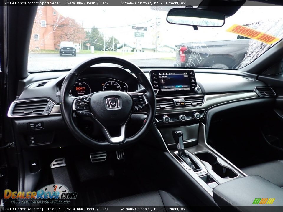 2019 Honda Accord Sport Sedan Crystal Black Pearl / Black Photo #12